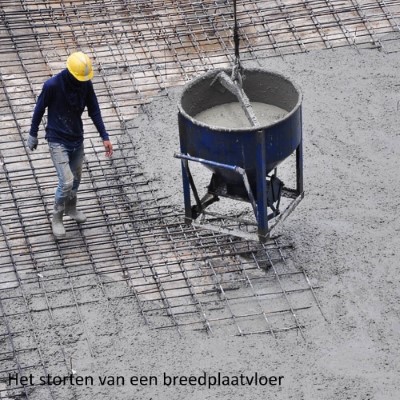 Het storten van een breedplaatvloer Breedplaat storten